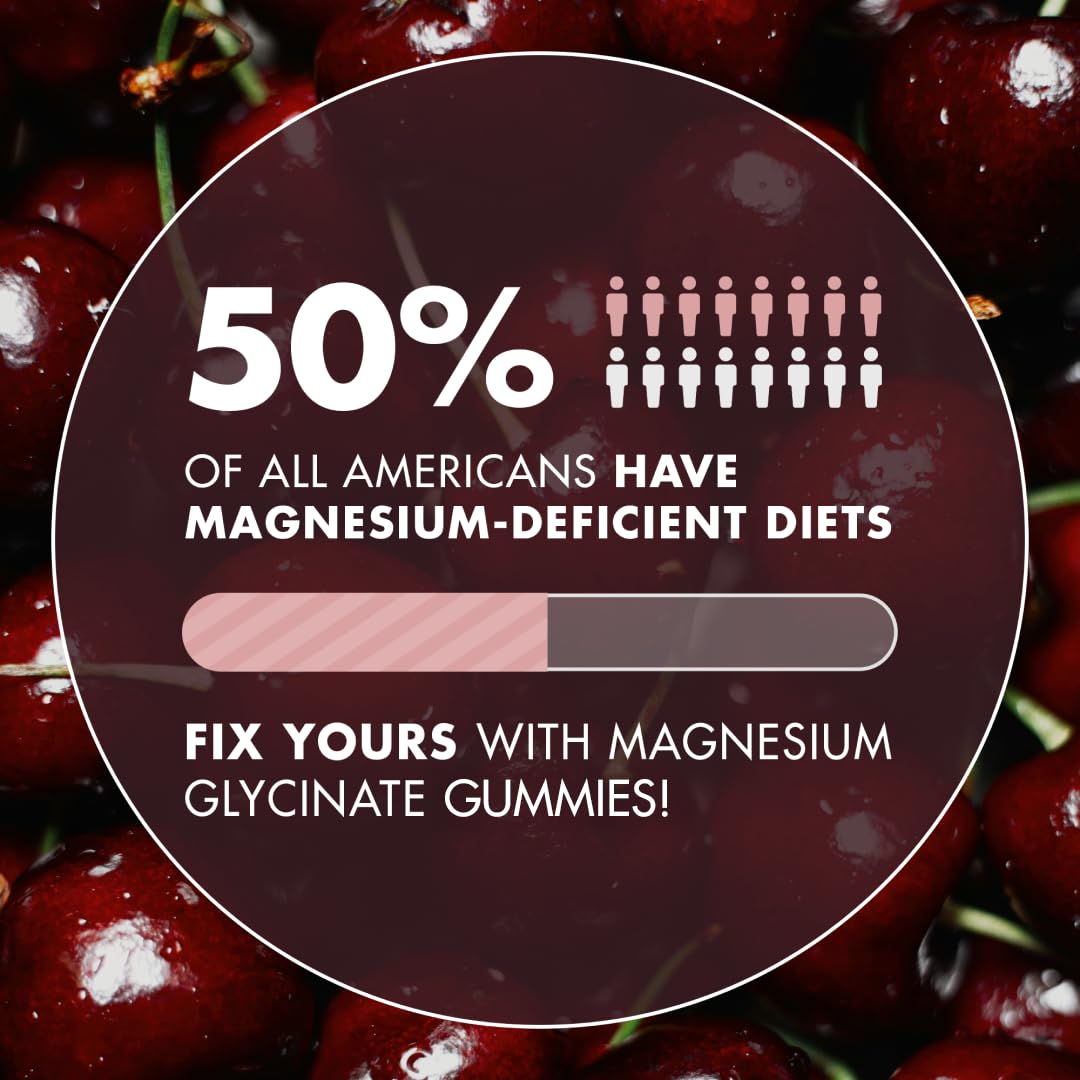 Magnesium Gummies 3in1 - Glycinate, Citrat, Malate 2150 MG High Absorption Supplement, Sugar-Free, Vegan, Chews for Men & Women, Inspired by Wellness Traditions Like Arjuna, 60 Gummies, Cherry Flavor Secret ElementBuy Supplements Australia