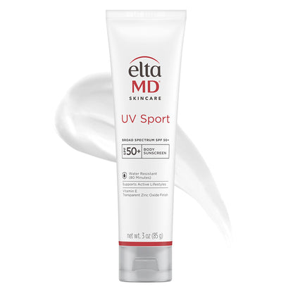 EltaMD UV Sport Sunscreen Lotion SPF 50 - Face and Body Sunscreen SPF 50, Water & Sweat Resistant