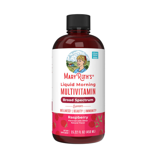 MARYRUTH'S Multivitamin for Women, Men & Kids | Liquid Morning Multivitamin | Vitamin A C D E B6 B12 Biotin Zinc