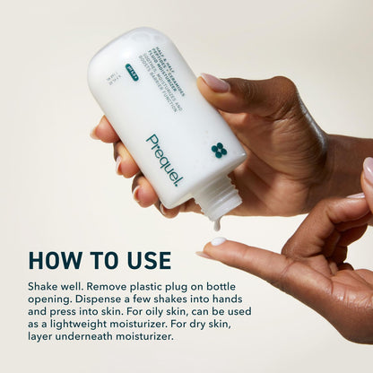 Prequel Skin Half and Half Fluid Moisturizer Face Cream. Lightweight Ceramide Peptide Lotion for All Skin Types