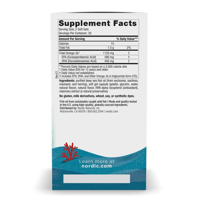 Nordic Naturals Ultimate Omega 2X Teen, Strawberry - 60 Mini Soft Gels - 1120 mg Total Omega-3s with EPA & DHA - Brain Health, Positive Mood, Social Development, Learning - Non-GMO - 30 Servings Nordic NaturalsBuy Supplements Australia
