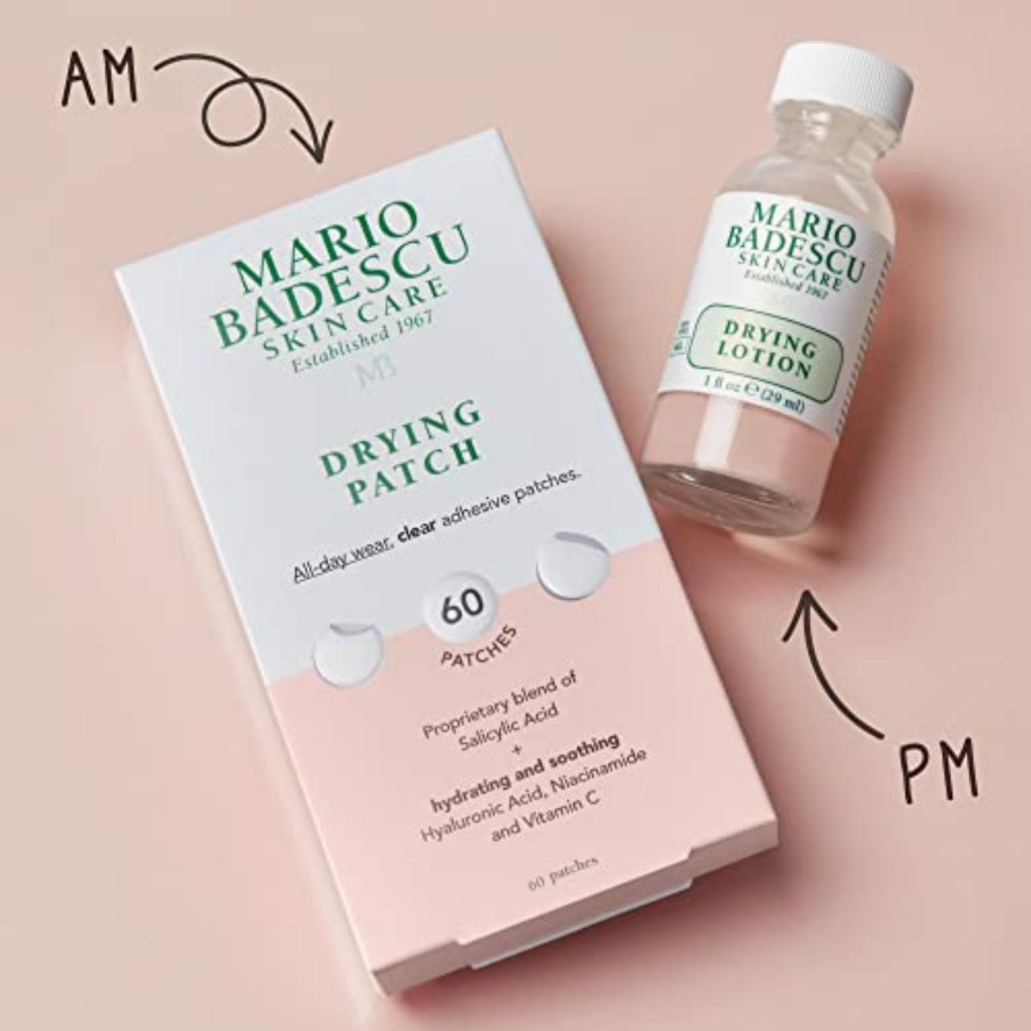 Mario Badescu Drying Lotion for All Skin Types| Blemish Spot Treatment with Salicylic Acid and Sulfur