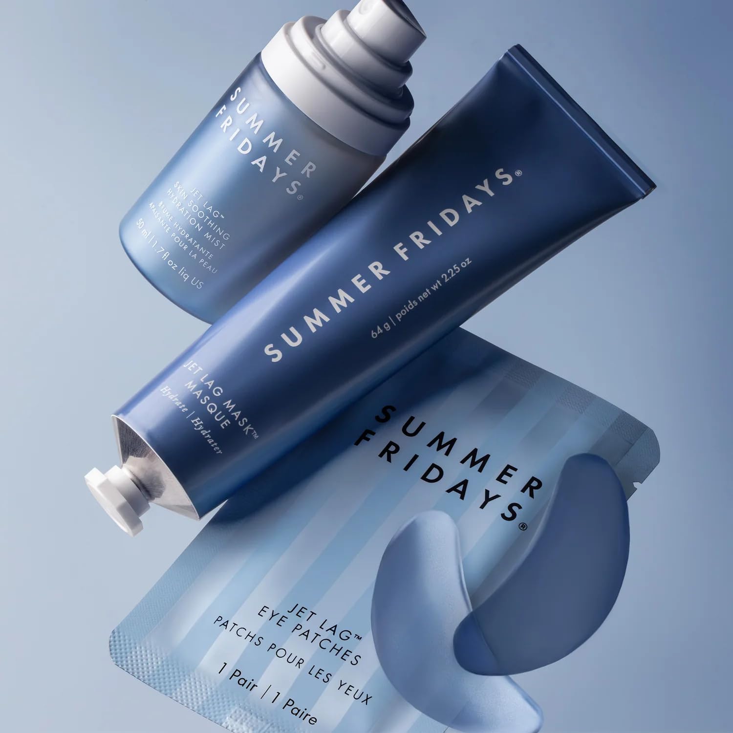 Summer Fridays Jet Lag Under Eye Patches - Hydrating & Depuffing Hydrogel Eye Masks with Caffeine & Peptides to Soothe & Refresh the Undereye Area (6 Pairs) Summer FridaysBuy Supplements Australia