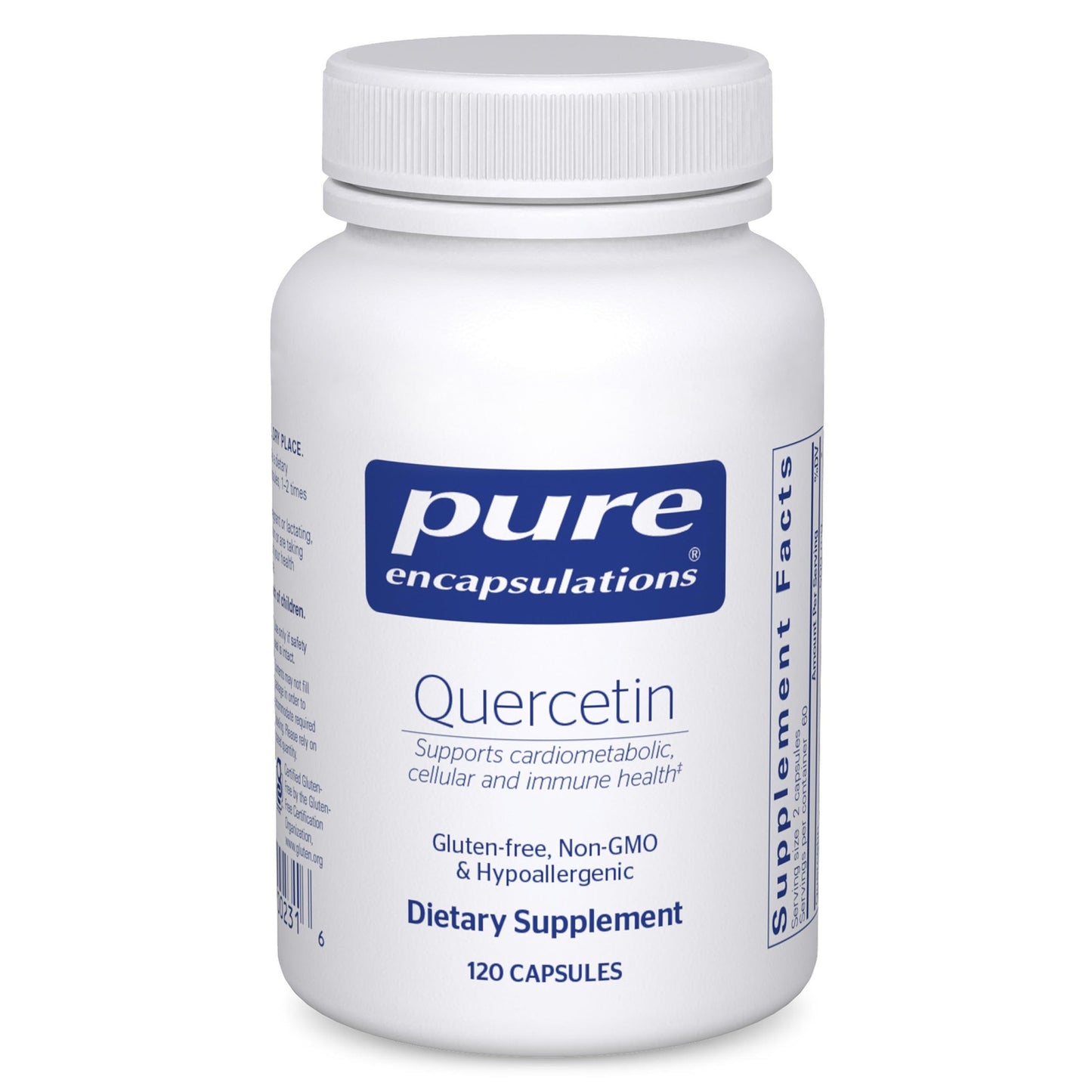 Pure Encapsulations Quercetin - 500 mg - Immune Support, Cellular Health & Heart Health - Antioxidant Supplement