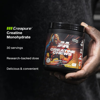 MuscleTech Creatine Chews - Creapure Monohydrate Supplement for Muscle Recovery, Muscle Builder & Energy Boost - Pre Workout Supplement for Men & Women