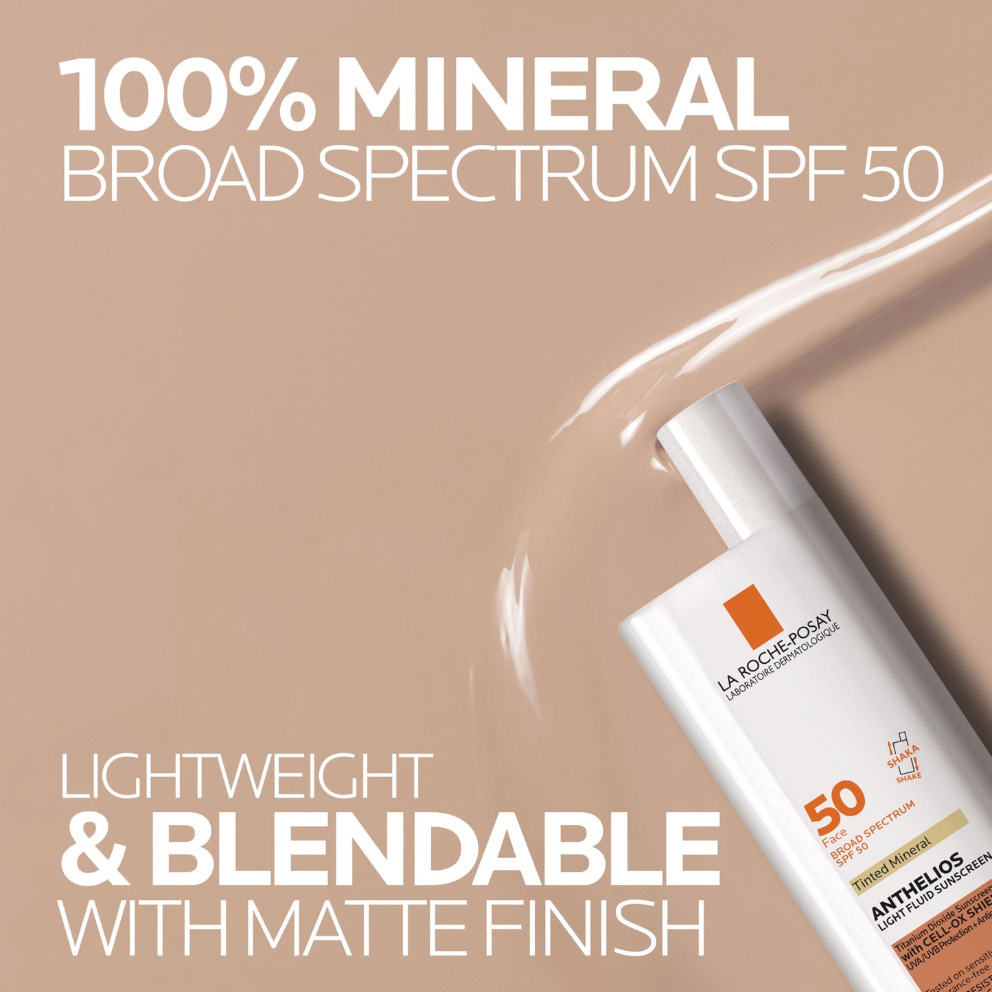 La Roche Posay Anthelios 50 Mineral Tinted Ultra Light Sunscreen Fluid 50ml/1.7oz (Pack of 2)