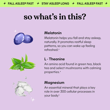 Lemme Sleep Gummies with 5mg Melatonin, Elderberry, Magnesium, L-Theanine, Chamomile and Lavender, Drug-Free Nighttime Sleep Aid,
