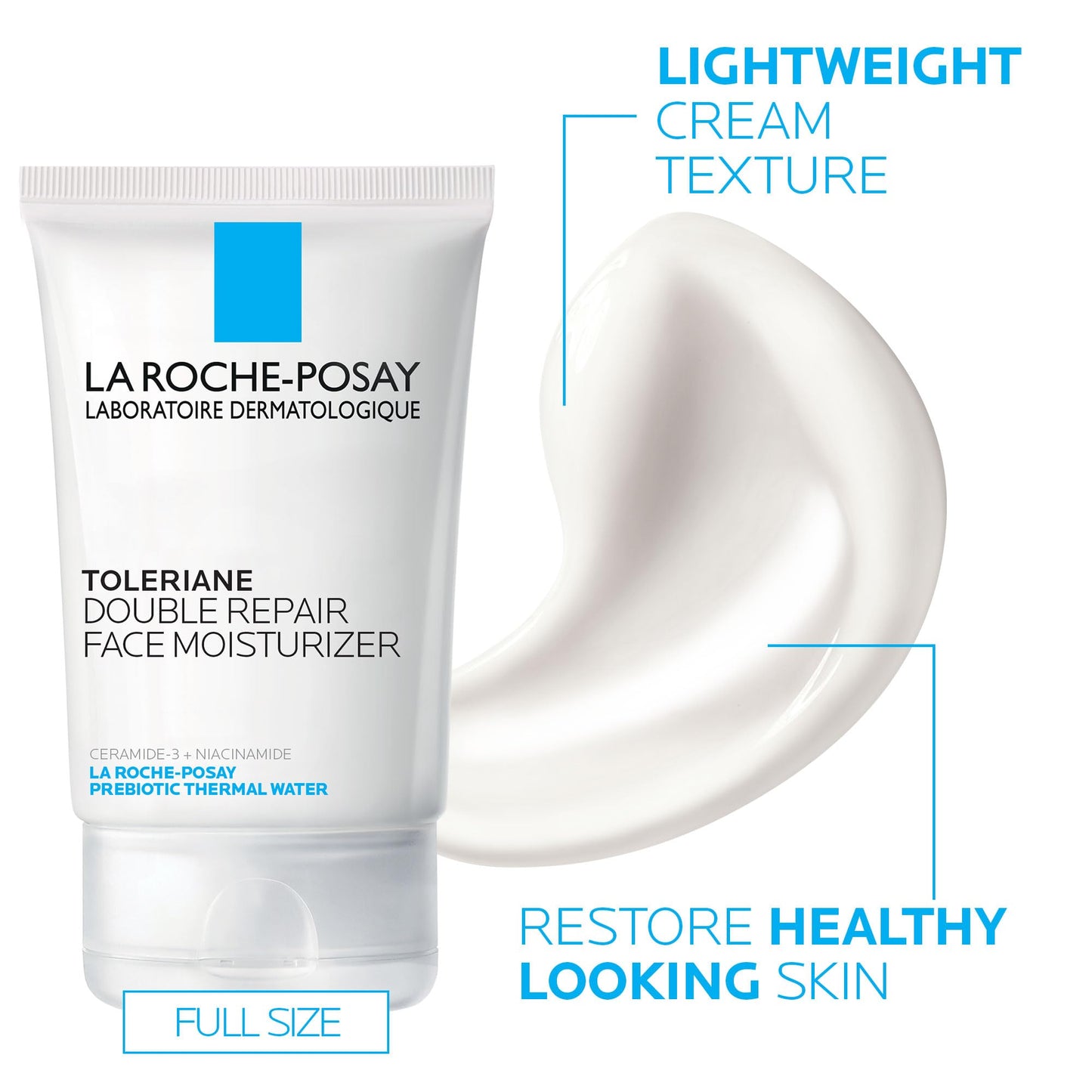 La Roche-Posay Toleraine Skin Care Set, Double Repair Face Moisturizer 100ml & Purifying Foaming Facial Cleanser 50ml, Oil Free Moisturizer & Face Wash For Oily Skin,