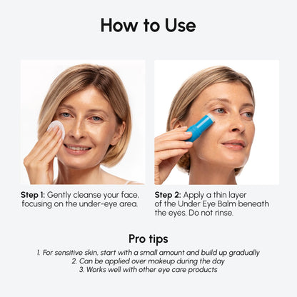 MAREE Under Eye Balm Stick Hydrating – Retinol Caffeine Under Eye Brightener Stick for Older Women – Collagen Undereye Cream