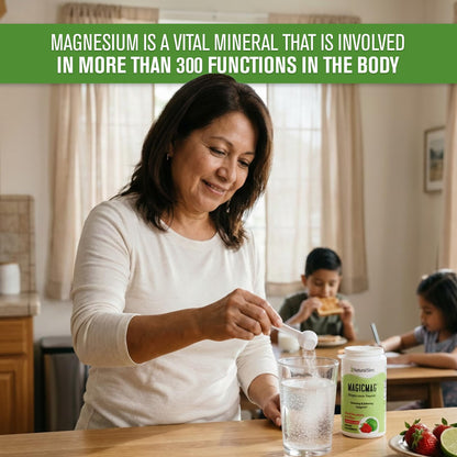 NaturalSlim MagicMag Magnesium Citrate Powder Drink for Relaxation, Stress, Constipation, Better Rest & Digestive Health, Magnesium Supplement for Women and Men