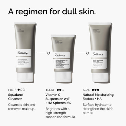 The Ordinary Vitamin C Suspension 23% + Hyaluronic Acid Spheres 2%, Serum with Pure L-Ascorbic Acid, 1 Fl Oz