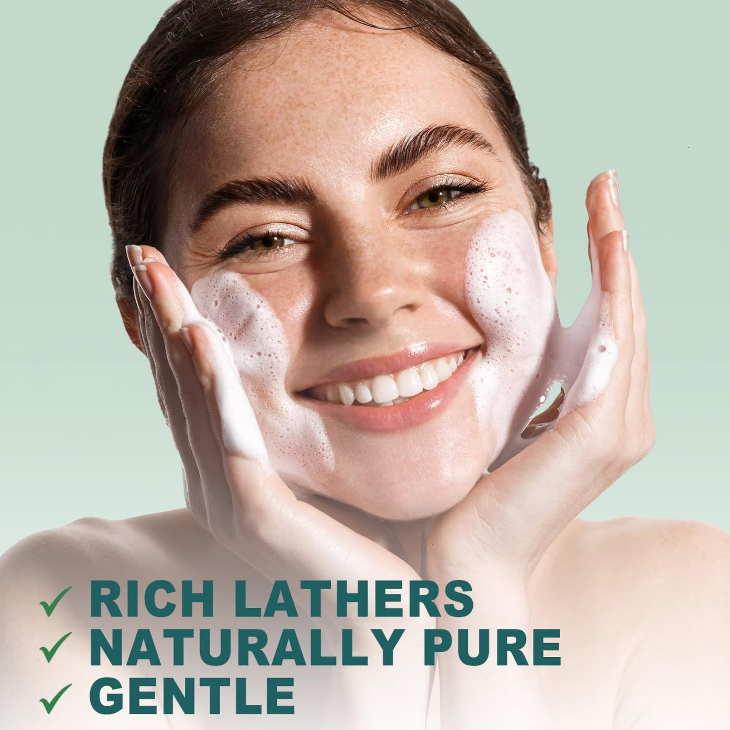 Yoken Pure Castile Liquid Soap Organic (EWG Verified, Unscented, 8 OZ), Made with Organic Oils, No Added Fragrance, Vegan, Castile Soap Liquid for Face
