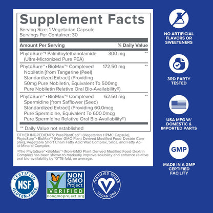 Gundry MD® Bio Sync Supplement for Daytime Energy, Supports Focus and Memory†* - (30 Capsules)