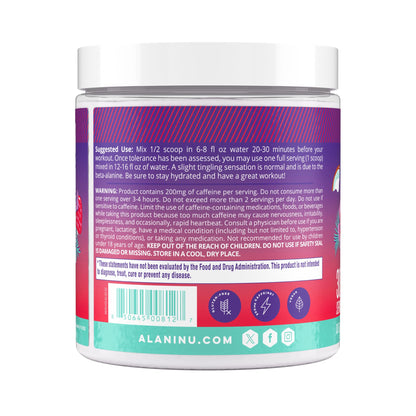 Alani Nu Pre Workout Powder Hawaiian Shaved ICE, Amino Energy Boost, Endurance Supplement, Sugar Free, 200mg Caffeine