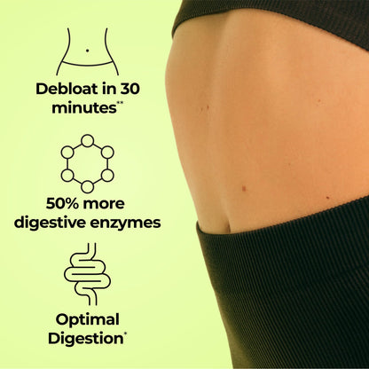 HUM Flatter Me Extra Strength Digestive Enzymes for Women, Men, Digestive Gut Bloating Supplement, Ginger, Peppermint Leaf, Fast Acting Anti Bloat