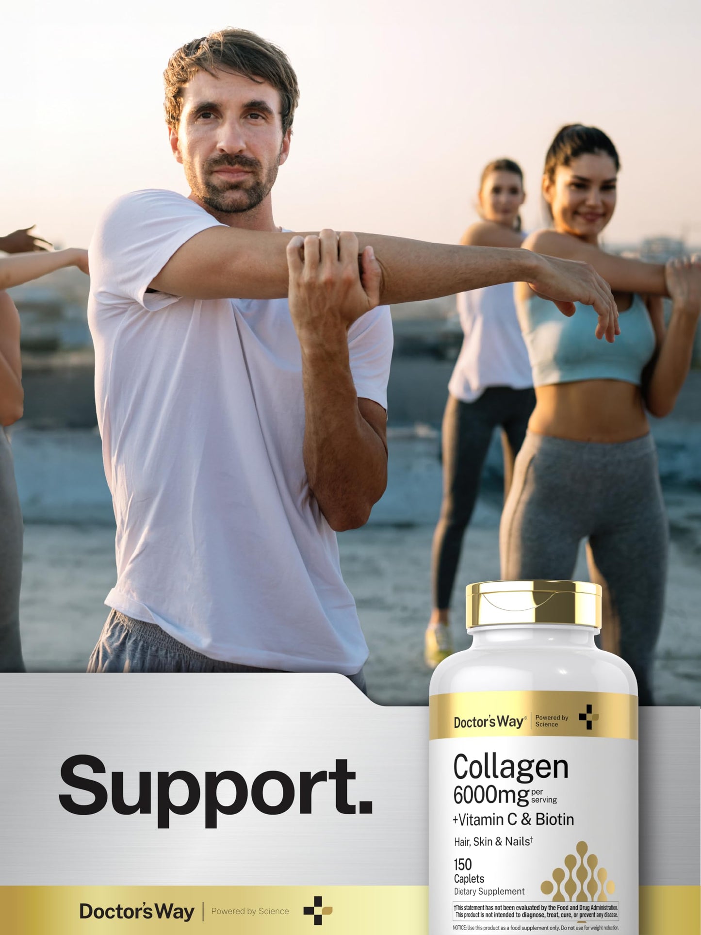Doctor's Way Collagen Complex | 150 Caplets | with Vitamin C and Biotin | Non-GMO, Gluten Free Supplement Doctor's Way buy supplements Au