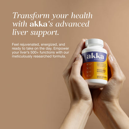 AKKA Premium Liver Cleanse Detox & Repair Superbiotic - Supports Liver Health & Function, Boosts Energy, Digestion & Metabolism with Bioavailable Pasteurized Akkermansia, Non-GMO, Gluten-Free, 60 Caps AKKABuy Supplements Australia
