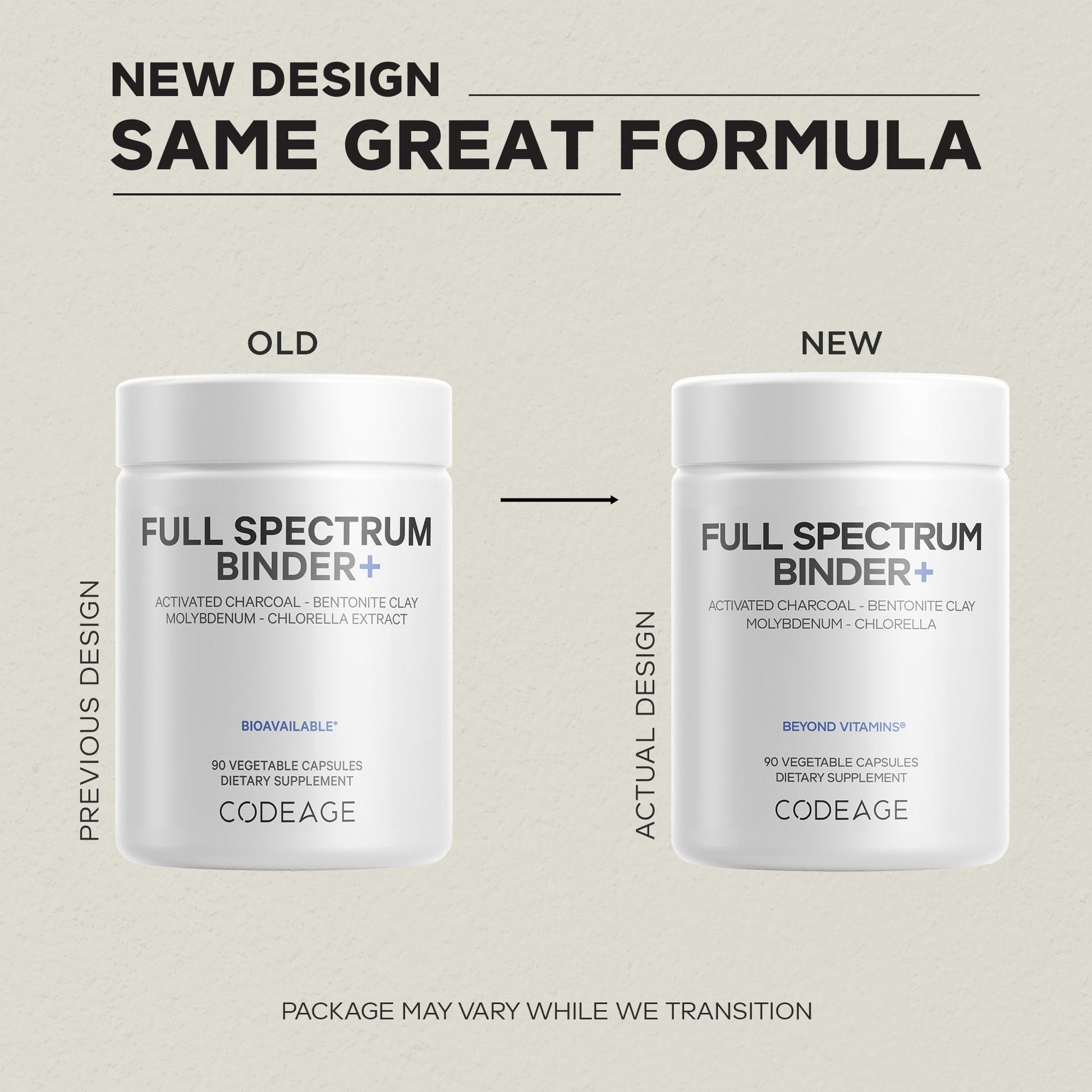 Codeage Binder + Systemic Binder Supplement - Activated Charcoal Pills, Bentonite Clay Mineral Powder, Fulvic & Humic Acids, Molybdenum, Carbon Forms - 90 Capsules CodeageBuy Supplements Australia