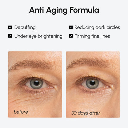 MAREE Under Eye Balm Stick Hydrating – Retinol Caffeine Under Eye Brightener Stick for Older Women – Collagen Undereye Cream