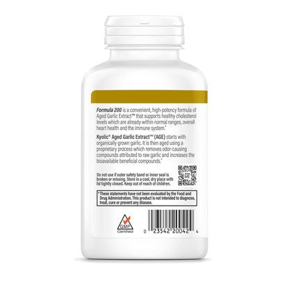 Kyolic Aged Garlic Extract Formula 200, Cardiovascular & Immune*, Reserve, 120 Capsules
