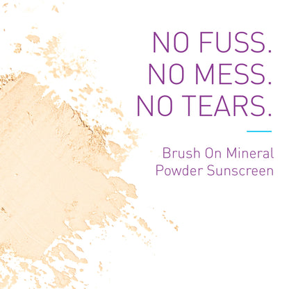 BOB KIDS SPF 30 Brush On Mineral Powder Sunscreen, Broad Spectrum Protection, Water Resistant 80 Mins, Fragrance Free