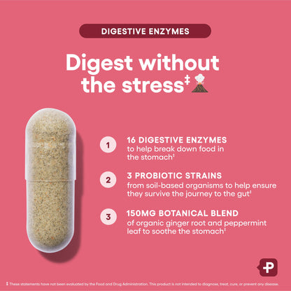 Physician's CHOICE Digestive Enzymes for Bloating & Digestion - 16 Enzymes with Organic Prebiotics & Probiotics for Gut