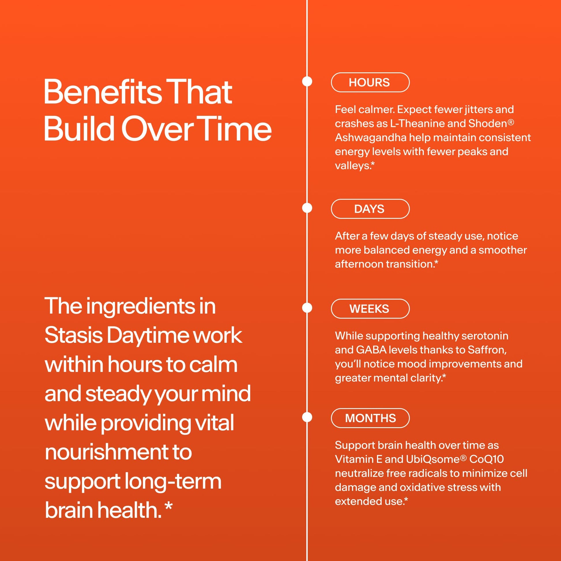 Stasis Daytime Energy & Focus Supplement for Men & Women with Vitamin D3, L Theanine, Ashwagandha & CoQ10, Cognitive Support Capsules for Morning Routines, Vegan, Non GMO, 25 Servings, 1 Month Supply STASISBuy Supplements Australia