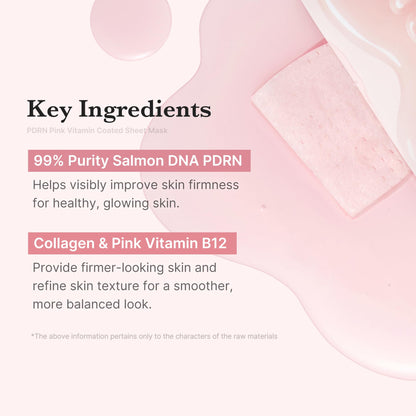 medicube Salmon DNA PDRN Pink Vita Coating Sheet Mask 10EA - Korean sheet mask