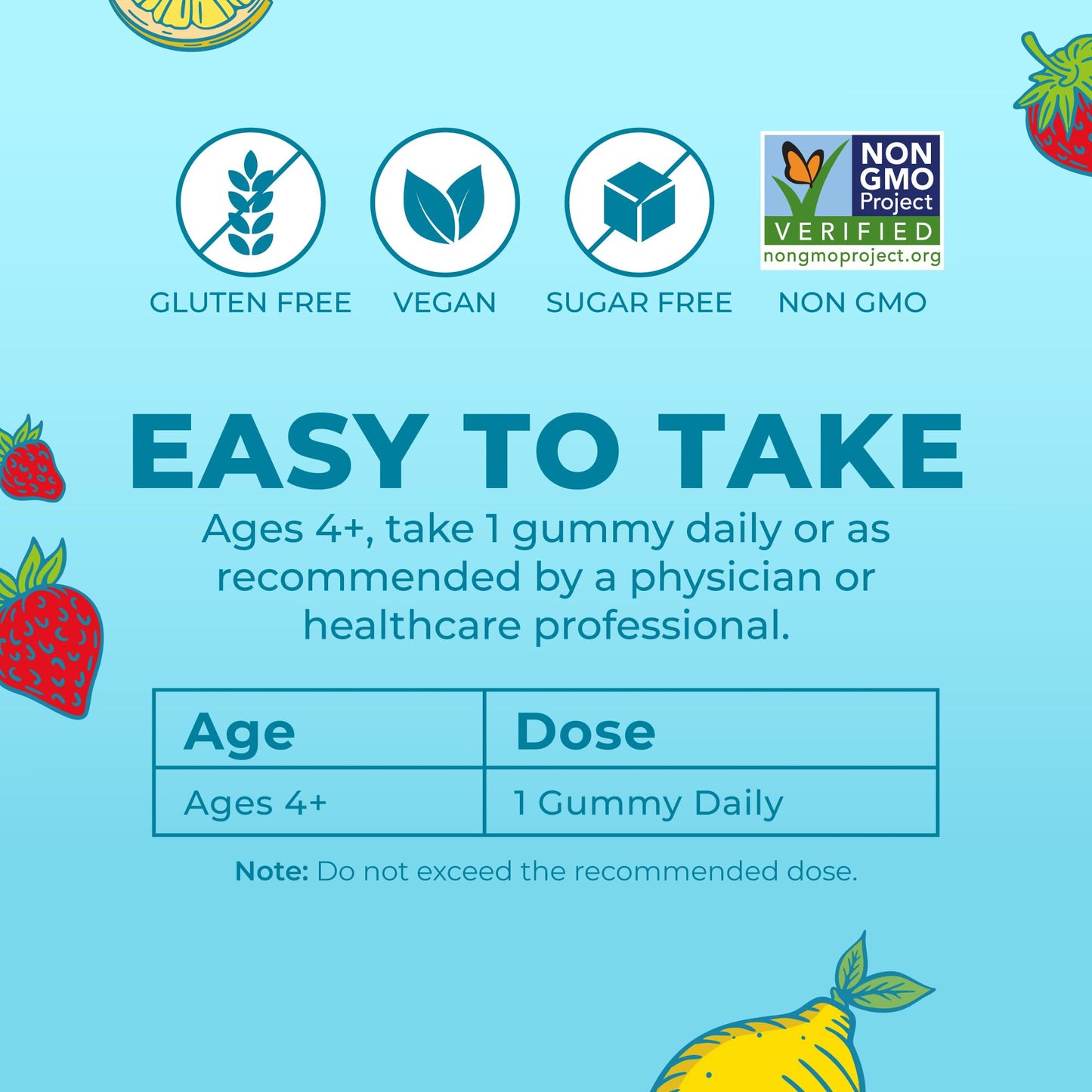 MARYRUTH'S Kids Vitamins | Multi | Sugar Free | 2 Month Supply | Kids Multivitamin Gummies for Ages 2+ | Vegan | Only 1 Gummy a Day | 60 Count