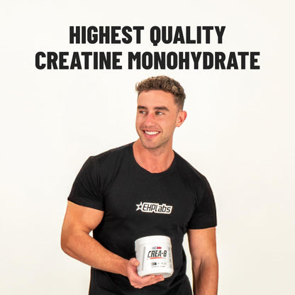 EHP Labs CREA-8 Micronized Creatine Monohydrate Powder - Unflavored Creatine Powder for Muscle Growth, Increased Strength, Enhanced Energy Output