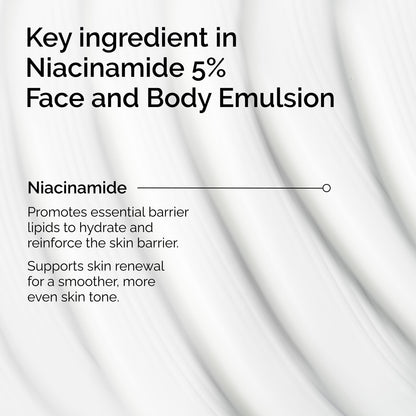 The Ordinary Niacinamide 5% Face and Body Emulsion, Dark Spot & Skin Tone Corrector, 3.4 Fl Oz