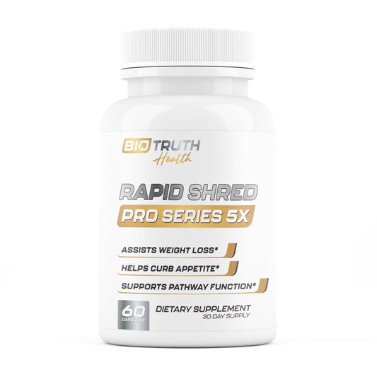 Nutrimend IQ Rapid Shred Pro Series 5X | Supports GLP-1 Pathway Function | Weight Loss Pills for Women & Fat Burner for Men + Appetite Suppressant Supplement