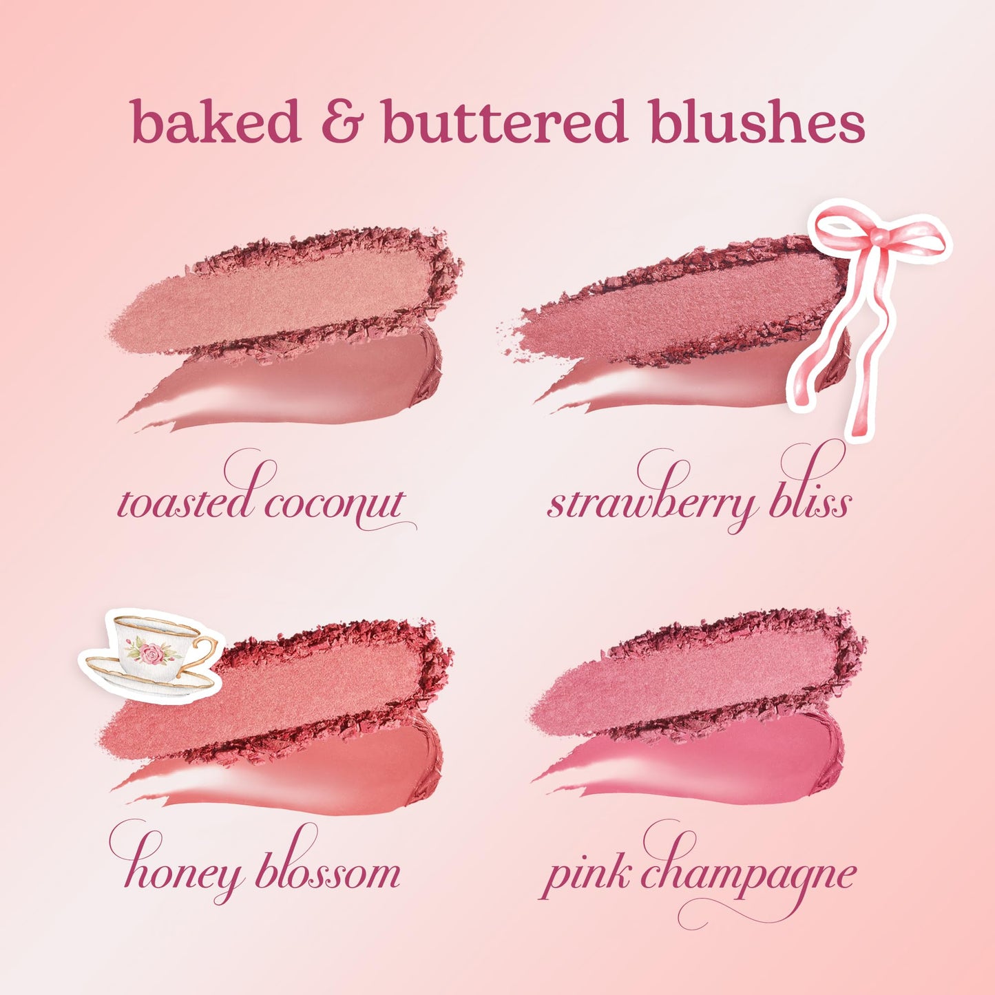 tarte macaron blush & glow duo - Multi-Use Longwear Makeup with Peptides, Cream & Powder Blush Duo with Blend Bar for a Buildable Bright Lifted Look, Vegan & Cruelty-Free