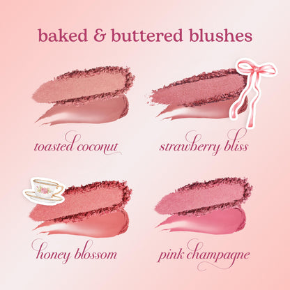 tarte macaron blush & glow duo - Multi-Use Longwear Makeup with Peptides, Cream & Powder Blush Duo with Blend Bar for a Buildable Bright Lifted Look, Vegan & Cruelty-Free