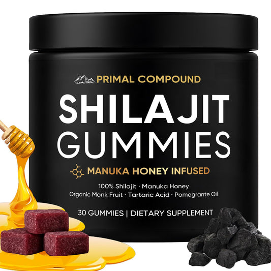 TOGOLIUN Primal Compound Shilajit Gummies for Men,with Manuka Honey, Organic Monk Fruit & Fulvic Acid, Shilajit Gummies Energy Supplements, 30 Gummies TOGOLIUNBuy Supplements Australia