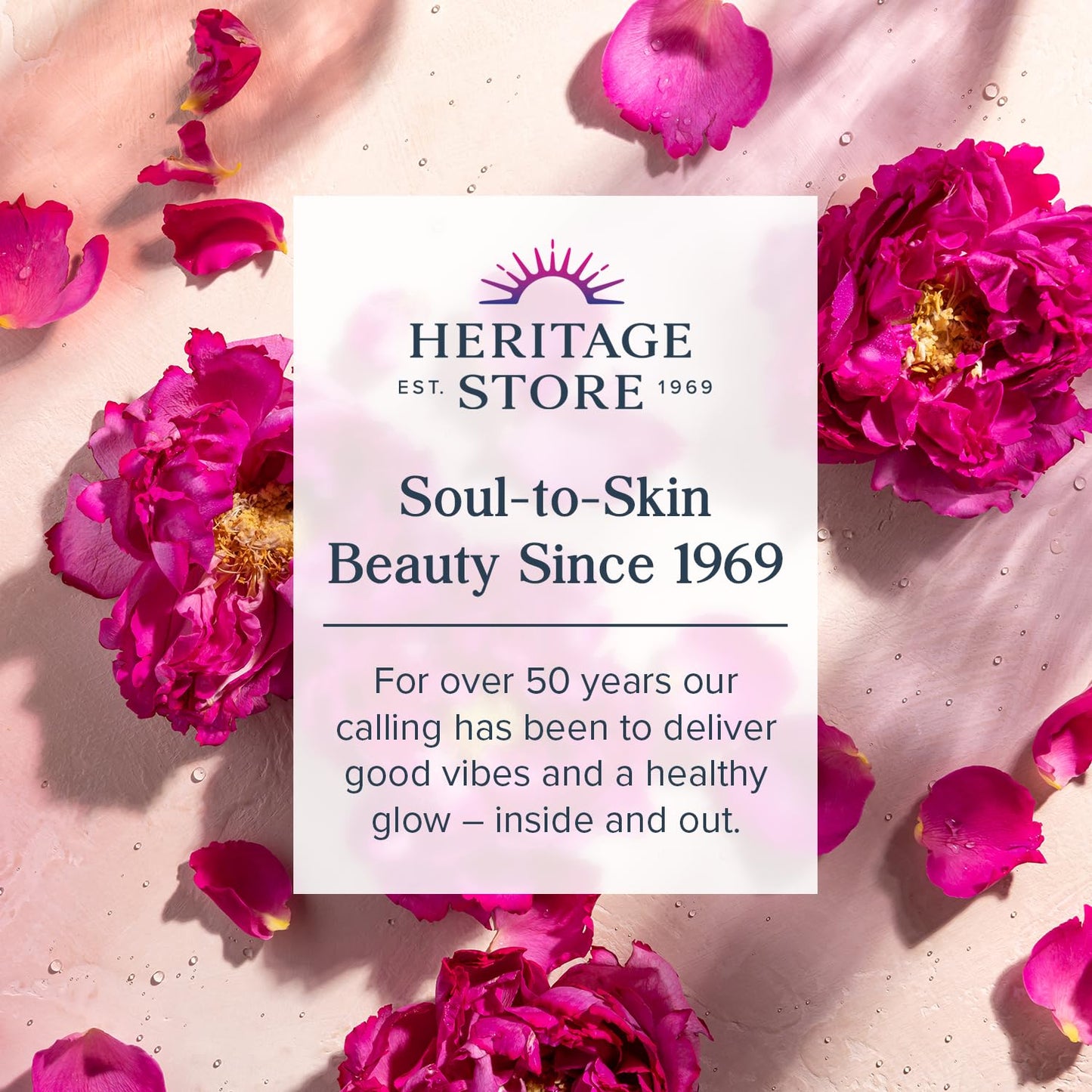 HERITAGE STORE Rosewater & Glycerin Hydrating Facial Mist - Dry Combination Skin Care