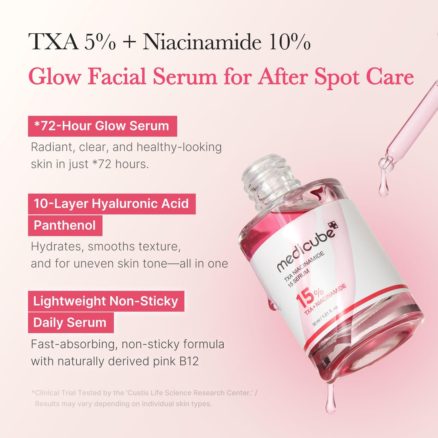 medicube TXA+Niacinamide 15% Glow Facial Serum for After Spot Care | All-in-One Daily Korean Skincare | Uneven Skin Tone, Texture, and Hydration Care | High-Potency Tranexamic Acid 5% | 1.01 fl.oz medicubeBuy Supplements Australia