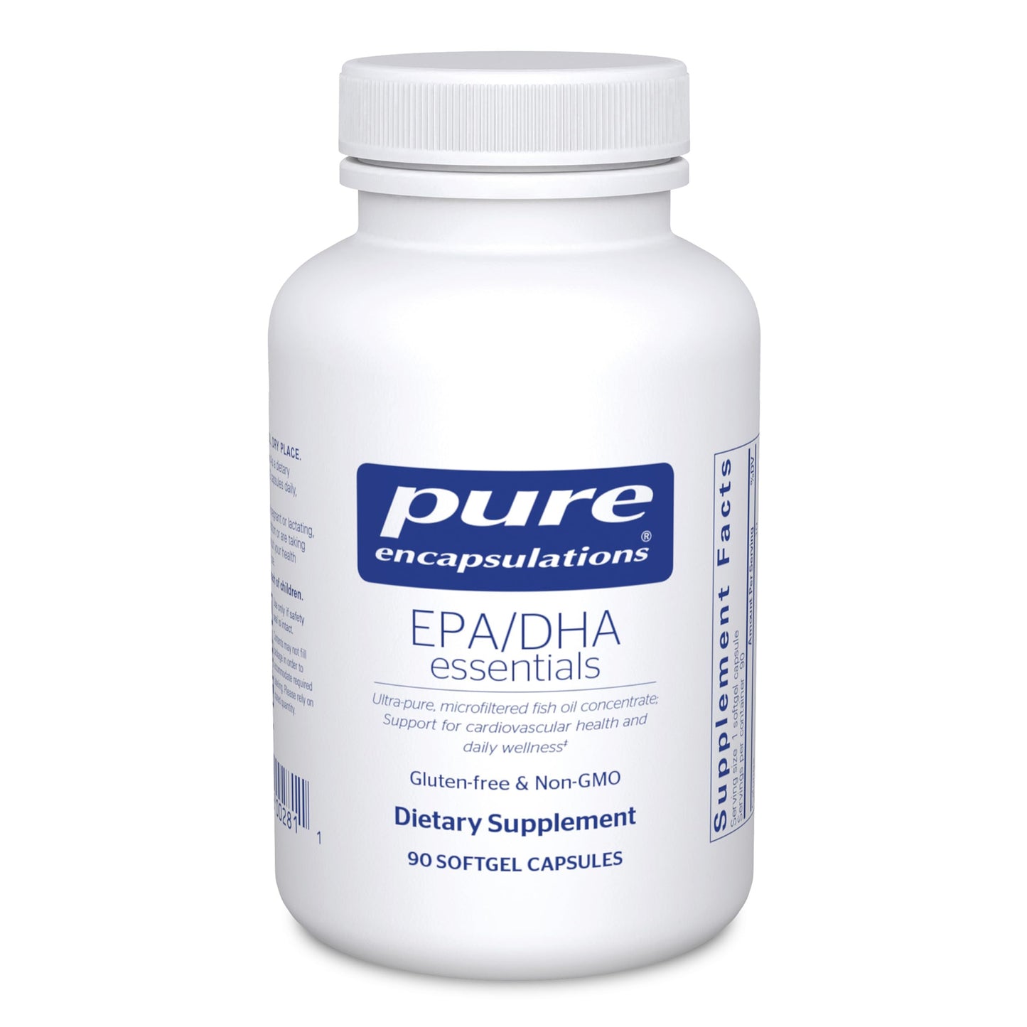 Pure Encapsulations EPA/DHA Essentials - Fish Oil Concentrate Supplement to Support Cardiovascular Health - Premium EPA & DHA Supplement
