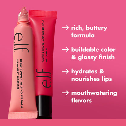 e.l.f. Glow Reviver Melting Lip Balm, Hydrating Tinted Lip Balm For A Glossy Finish & Soft, Supple Lips