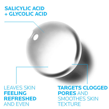 La Roche-Posay Effaclar Clarifying Solution Acne Toner with Salicylic Acid and Glycolic Acid