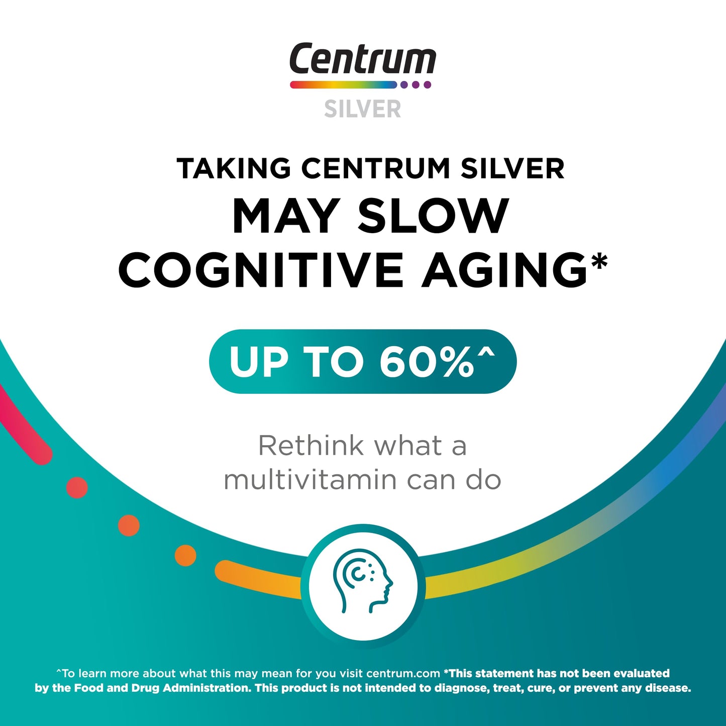 Centrum Silver Multivitamin for Adults 50 Plus, Multivitamin/Multimineral Supplement, Vitamin D3, B Vitamins, Gluten Free, Non-GMO Ingredients