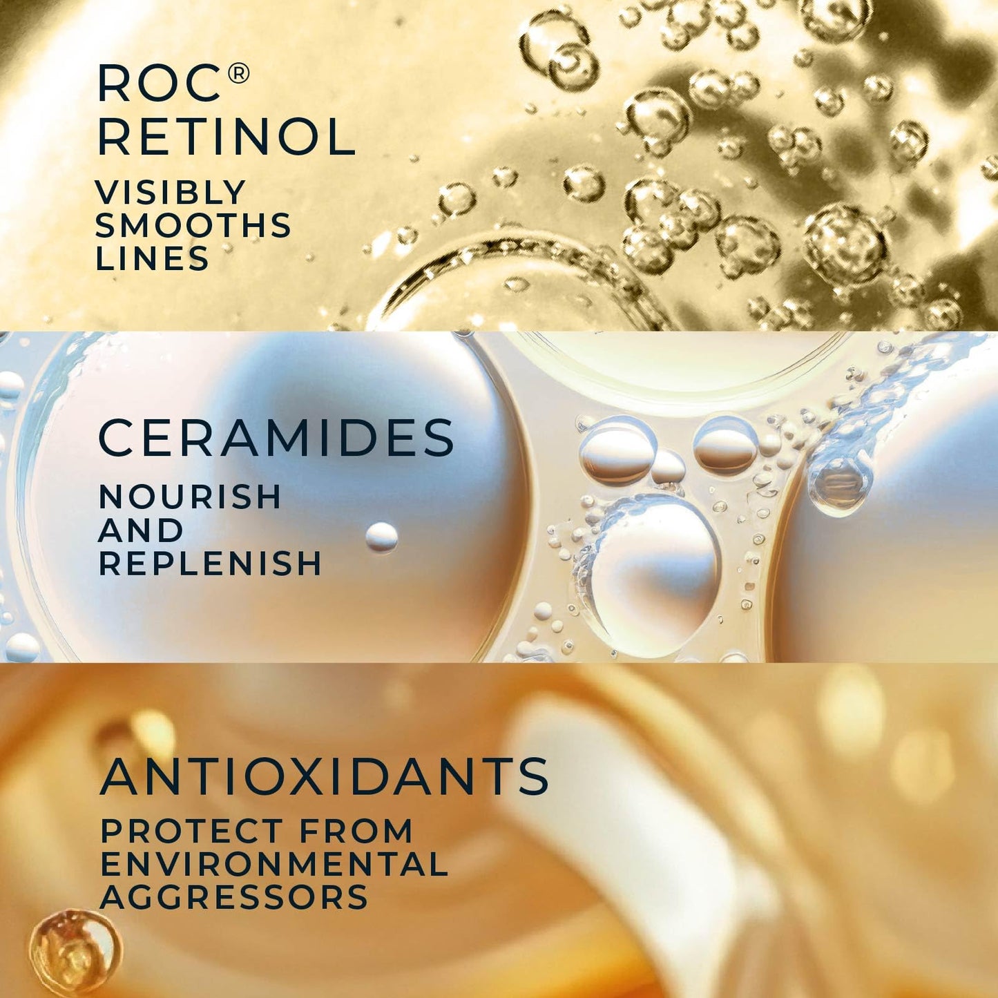 RoC Retinol Correxion Anti-Aging Wrinkle Night Serum, Retinol Serum for Face, Daily Treatment for Fine Lines, Post Acne Scars, 30 Capsules, Unscented, 0.35 Fl Oz