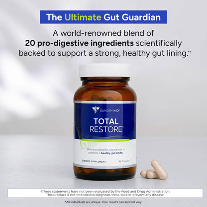 Gundry MD Total Restore Gut Lining Support, Digestive Supplement for Gastrointestinal Wellness, Gut Health Supplement