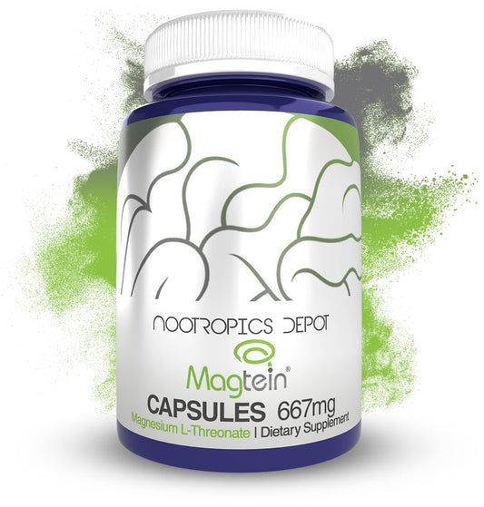 Nootropics Depot Magtein Magnesium L-Threonate Capsules | 90 Count | Mineral Supplement | Natural | Supports Mitochondrial Function | Boosts Energy and Cognitive Function Nootropics DepotBuy Supplements Australia