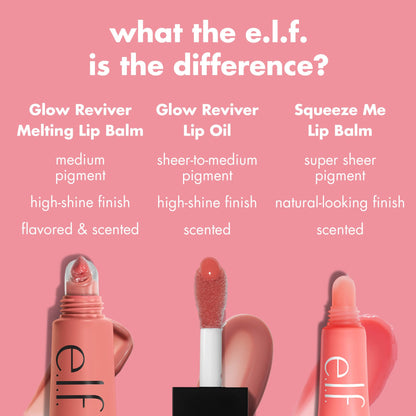 e.l.f. Glow Reviver Melting Lip Balm, Hydrating Tinted Lip Balm For A Glossy Finish & Soft, Supple Lips, Vegan & Cruelty-Free, Blackberry Sorbet e.l.f.Buy Supplements Australia