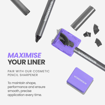 Wonderskin Eyeliner Pencil, 1440 Longwear Brown Eyeliner Pencil - Waterproof, Sharpenable & Smudge Proof (Kalamata)