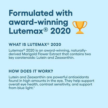 Physician's Choice Eye Health - Lutein, Zeaxanthin & Bilberry Extract - Supports Eye Strain, Dry Eyes, and Vision Health - 2 Award-Winning Clinically Proven Eye Vitamin Ingredients - Carotenoid Blend Physician's CHOICEBuy Supplements Australia