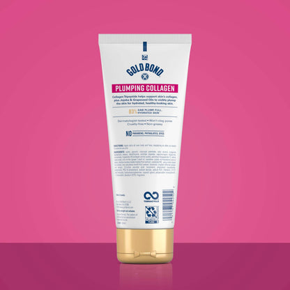 Gold Bond Plumping Collagen Body & Face Serum Lotion, Lightweight Hydrating Moisturizer with Collagen Peptide Complex