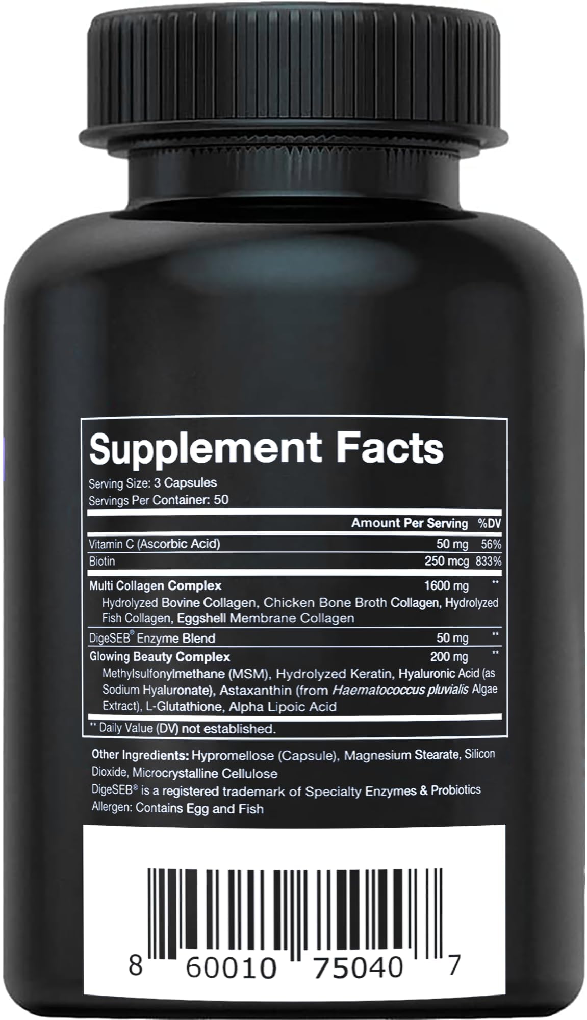 Vital Vitamins Multi Collagen Complex Plus - with Biotin, Hyaluronic Acid, Vitamin C - Type I, II, III, V, X - for Women & Men - Hair, Skin, Nails Beauty Complex - 150 Capsules Vital Vitamins buy supplements Au