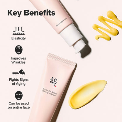 Beauty of Joseon Revive Eye Serum with Retinal Niacinamide Correction for Puffy Eye Bags Fine Lines Dark Circles Wrinkles, Korean Skin Care 30ml, 1.01 fl.oz Beauty of JoseonBuy Supplements Australia